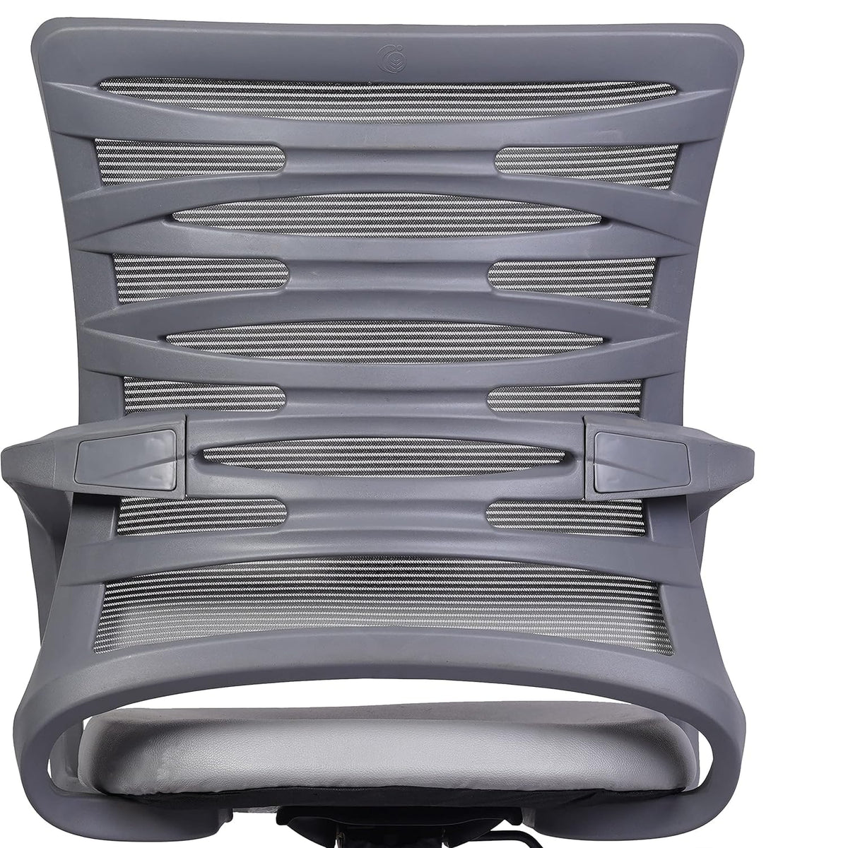 SmileSellers Zig Zag Ergonomic Mesh Mid-Back Office Chair with Adjustable Height, Tilt Lock, Cushioned Seat & Heavy-Duty Revolving Metal Base | Comfortable Desk Chair for Study, Home Office & Workstation Use
