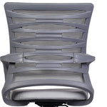 SmileSellers Zig Zag Ergonomic Mesh Mid-Back Office Chair with Adjustable Height, Tilt Lock, Cushioned Seat & Heavy-Duty Revolving Metal Base | Comfortable Desk Chair for Study, Home Office & Workstation Use