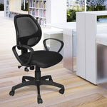 SmileSellers ARROW Ergonomic Mesh Mid-Back Office Chair with Adjustable Height, Tilt Lock, Cushioned Seat & Heavy-Duty Metal Base | Revolving Desk Chair for Home, Study & Office Use