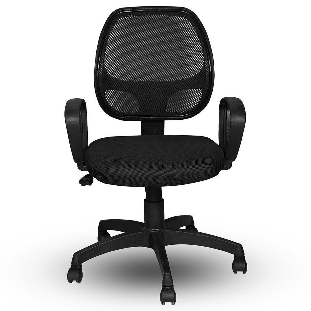 SmileSellers Arrow Mesh Mid-Back Ergonomic Desk Office Chair with Tilting Mechanism, Comfortable Seat, and Revolving Heavy Duty Metal Base | Ideal for Work from Home & Study