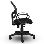 SmileSellers ARROW Ergonomic Mesh Mid-Back Office Chair with Adjustable Height, Tilt Lock, Cushioned Seat & Heavy-Duty Metal Base | Revolving Desk Chair for Home, Study & Office Use