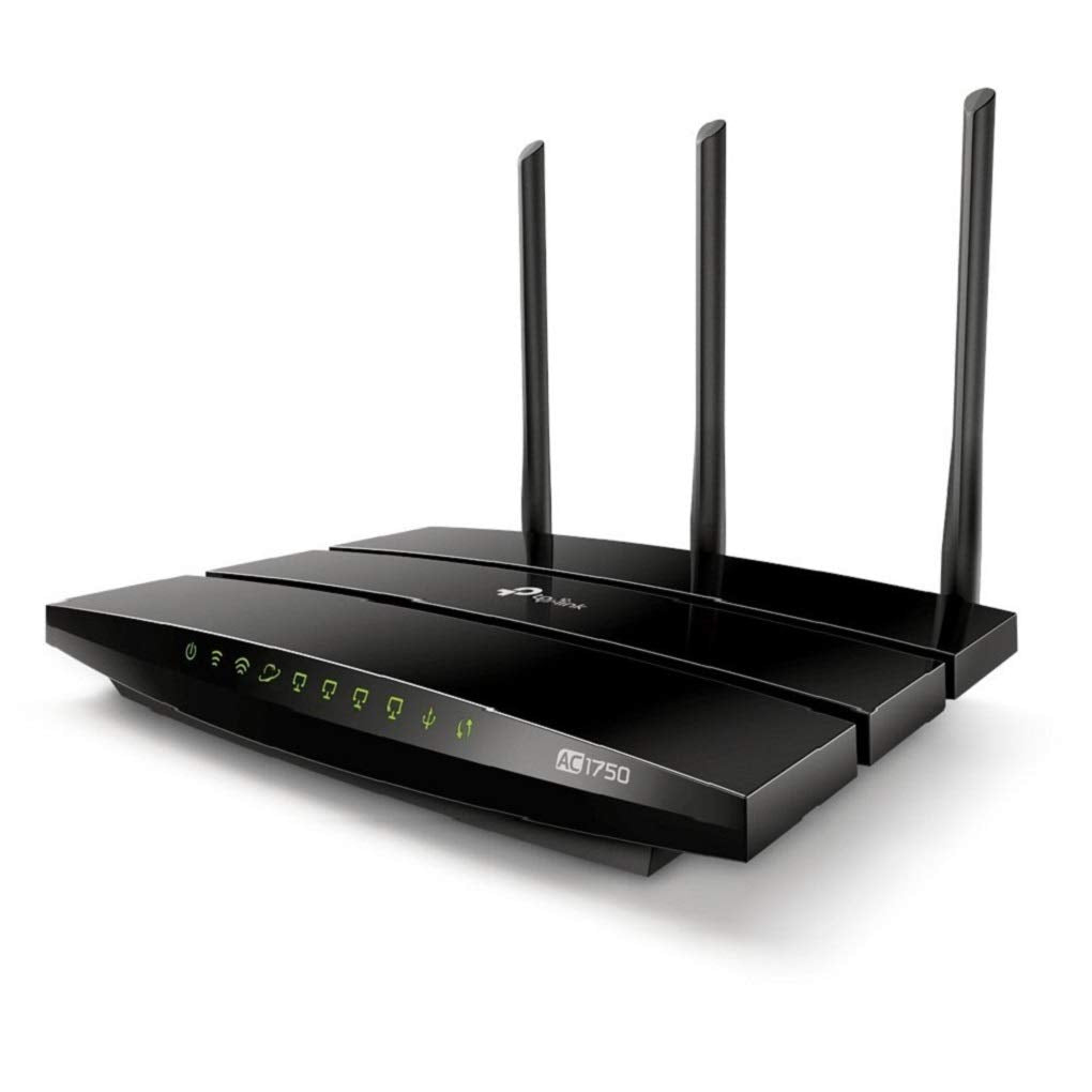 TP-Link Archer C7 AC1750 Dual Band Gigabit Wireless Cable Router, Wi-Fi Speed Up to 1300 Mbps/5 GHz + 450 Mbps/2.4 GHz, 4 Gigabit LAN Ports, 1 USB Port, Qualcomm Chipset
