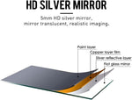 SmileSellers Modern Rectangular LED Wall Mirror with 3-Color Light, Dimmer & Touch Sensor | Backlit Bathroom & Dressing Mirror