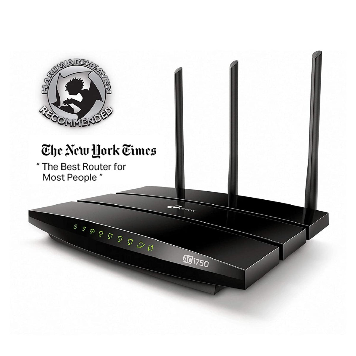 TP-Link Archer C7 AC1750 Dual Band Gigabit Wireless Cable Router, Wi-Fi Speed Up to 1300 Mbps/5 GHz + 450 Mbps/2.4 GHz, 4 Gigabit LAN Ports, 1 USB Port, Qualcomm Chipset