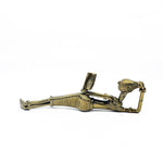 SmileSellers Handmade Brass Figurine of 'Reading Woman' In Dokra Art, Home Office Decor