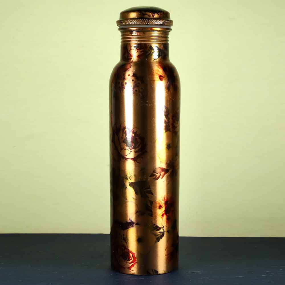 SmileSellers Designer Copper water Bottle