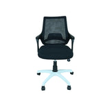 SmileSellers Pearl Ergonomic Mesh Mid-Back Office Chair with Adjustable Height, Cushioned Seat & Revolving Heavy-Duty Base | Study, Computer & Work from Home Chair
