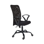 SmileSellers Ergonomic Mesh Mid-Back Office Chair with Tilt Lock, Adjustable Height, Comfortable Seat & Heavy-Duty Metal Base for Work from Home, Study, and Office