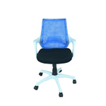 SmileSellers Pearl Ergonomic Mesh Mid-Back Office Chair with Adjustable Height, Cushioned Seat & Revolving Heavy-Duty Base | Study, Computer & Work from Home Chair