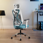 SmileSellers Hector High Back Ergonomic Gaming and Office Chair with Adjustable Armrests, Mesh Backrest, Multi-Tilt Lock Mechanism, and Cushioned Seat | Desk Chair for Work, Study & Gaming