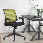 SmileSellers Boom Ergonomic Mesh Mid-Back Office Chair with Adjustable Height, Tilt Lock, Cushioned Seat & Heavy-Duty Revolving Base | Comfortable Desk Chair for Work from Home, Study & Office Use