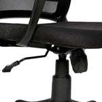 SmileSellers Zig Zag Ergonomic Mesh Mid-Back Office Chair with Adjustable Height, Tilt Lock, Cushioned Seat & Heavy-Duty Revolving Metal Base | Comfortable Desk Chair for Study, Home Office & Workstation Use