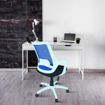 SmileSellers Pearl Ergonomic Mesh Mid-Back Office Chair with Adjustable Height, Cushioned Seat & Revolving Heavy-Duty Base | Study, Computer & Work from Home Chair