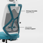 SmileSellers Hector High Back Ergonomic Gaming and Office Chair with Adjustable Armrests, Mesh Backrest, Multi-Tilt Lock Mechanism, and Cushioned Seat | Desk Chair for Work, Study & Gaming