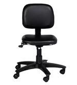 SmileSellers Mid Back Revolving Height Adjustable Office Stool with Strong Nylon Base, 360° Swivel, and Comfortable Cushion for Home & Workspaces