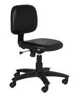 SmileSellers Mid Back Revolving Height Adjustable Office Stool with Strong Nylon Base, 360° Swivel, and Comfortable Cushion for Home & Workspaces
