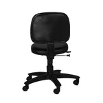 SmileSellers Mid Back Revolving Height Adjustable Office Stool with Strong Nylon Base, 360° Swivel, and Comfortable Cushion for Home & Workspaces