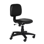 SmileSellers Mid Back Revolving Height Adjustable Office Stool with Strong Nylon Base, 360° Swivel, and Comfortable Cushion for Home & Workspaces