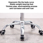 SmileSellers Work Chair Armless Mesh Breathable Swivel Desk Chair Ergonomic Swivel Chair for Home Office Reception Chair Seat Height: 42-53cm