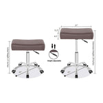 SmileSellers Rolling Swivel Stool Height Adjustable with Wheels Heavy Duty for Office Home Desk Counter Salon