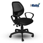 SmileSellers ARROW Ergonomic Mesh Mid-Back Office Chair with Adjustable Height, Tilt Lock, Cushioned Seat & Heavy-Duty Metal Base | Revolving Desk Chair for Home, Study & Office Use