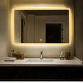 Designer Led Wall Mirror With Imported Touch Sensor + Dimmer + Single Click White + Cool Day Light + Warm Light Led Wall Mirror for Bathroom, Bedroom, Drawing Room, Washbasin