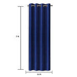 SmileSellers Polyester Solid Crushed Texture Curtain Door Screen