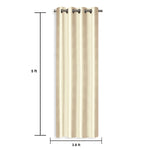 SmileSellers Polyester Solid Crushed Texture Curtain Door Screen