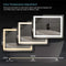 SmileSellers Led Mirror Wall Mounted Rectangular 24x18 Inch Led Wall Mirror with Warm Light + White Light + Cool Day Light + Dimmer