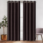 SmileSellers Polyester Solid Crushed Texture Curtain Door Screen