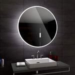 SmileSellers 3D Glam Glass LED Bathroom Mirror With White Light-Wall Mounted Backlit