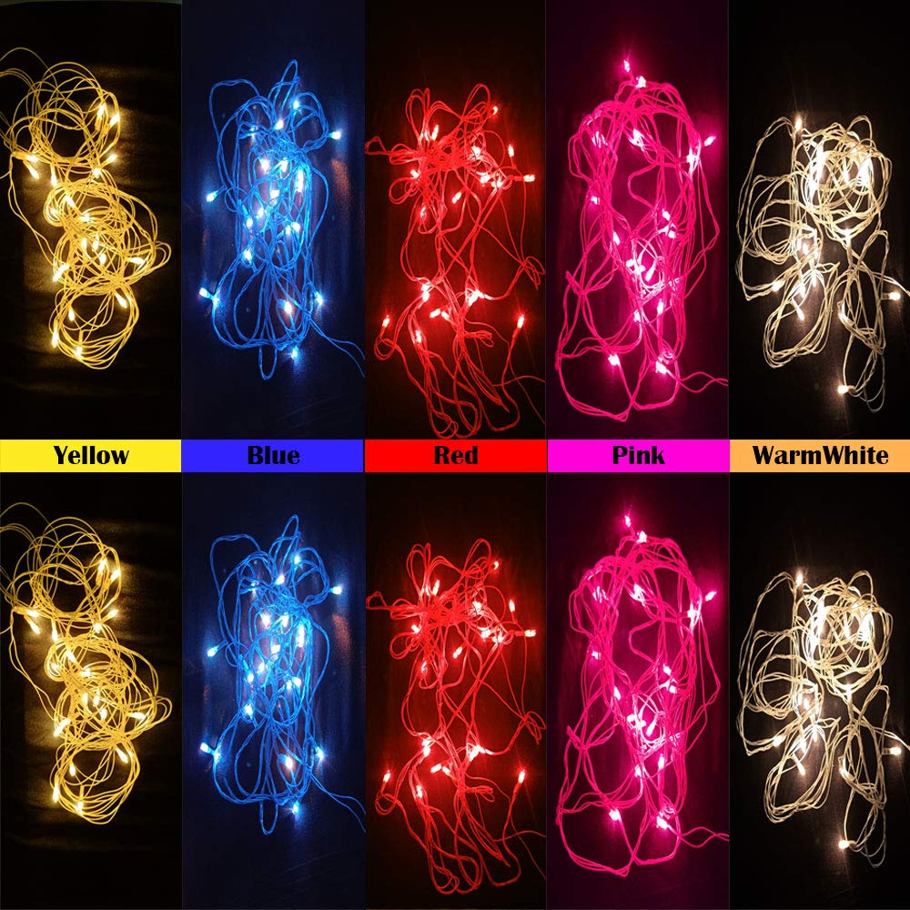 SmileSellers LED String Light for Diwali, Christmas ,Home Decoration, 10meter 35 Foot (Blue)(pack of 10pc)