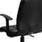 SmileSellers Mid-Back Black Quilted Vinyl Swivel Task Office Chair with Arms