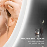 SmileSellers LED Front Light Mirror with Imported Touch Sensor + Dimmer + Single Click White + Cool Day Light + Warm Light for for Bathroom, Bedroom, Drawing Room, Washbasin( 30x30 Inch)