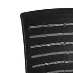 SmileSellers Mid Back Sturdy Metal Base Nylon Mesh Revolving | Heavy Duty Metal Frame | Office Visitor/Study | Ergonomic Chair (Black)