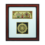 SmileSellers Jagannath Balabhadra Subhadra Talapatra painting with konark wheel photo frame