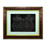 Handmade Jagannath Balabhadra Subhadra Photo Frame, Wall Hanging,Wall Decor