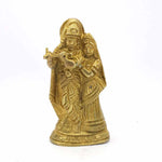 SmileSellers Small Brass idol of Radha Krishna
