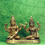 SmileSellers Shree Laxmi Narayan Brass idol
