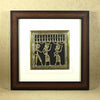 SmileSellers Beautifully Hand Crafted Tribal brass design with wooden & galss frame