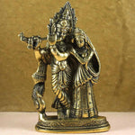 SmileSellers Brass Radha Krishna Idol