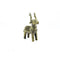 SmileSellers Handmade Brass Figurines In Dhokra Art (Set Of 2) ,Horse And Deer Show piece