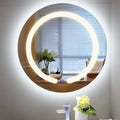 smilesellers Glass Led Mirror ,21x21inch (White),Home Office Decor