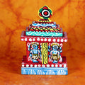 SmileSellers Small wooden idol lord jagannath dham with three murti
