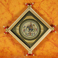 SmileSellers Hand made talapatra painting of maharaja marrige frame