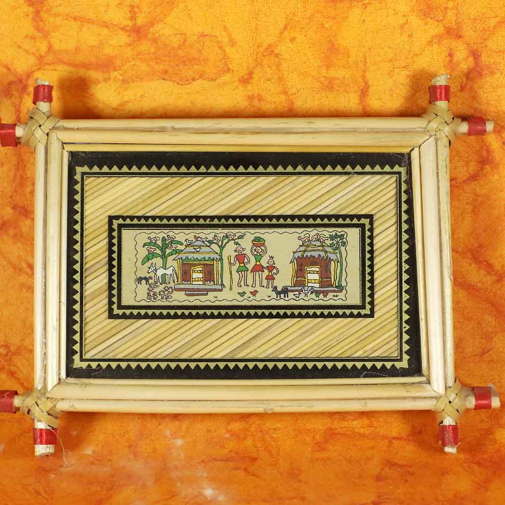 SmileSellers Hand made design of talapatra painting