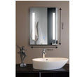 smilesellers Glass 3D Beautiful Modern LED Glass Mirror Lights Glass Imported Touch Sensor LED Home Mirror LED Mirror
