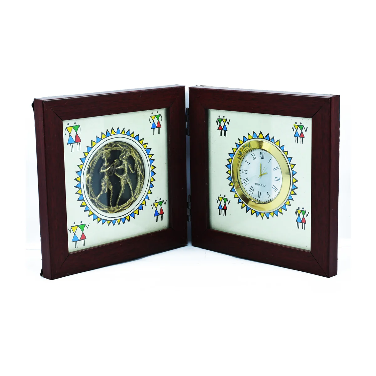 SmileSellers Hand made Dokra Folding watch Showpiece,home decor,table decor1