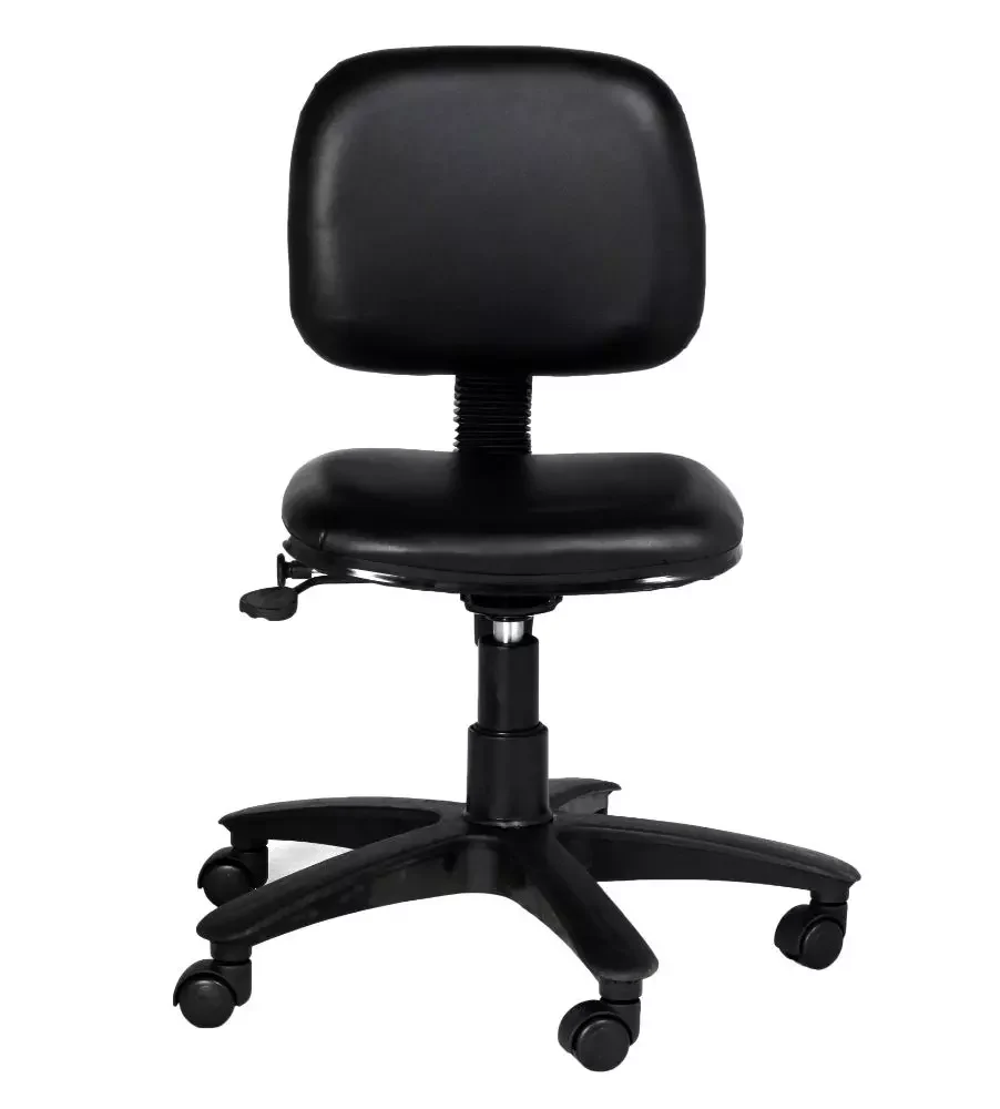 SmileSellers Mid Back Revolving Height Adjustable Office Stool with Strong Nylon Base, 360° Swivel, and Comfortable Cushion for Home & Workspaces1.3