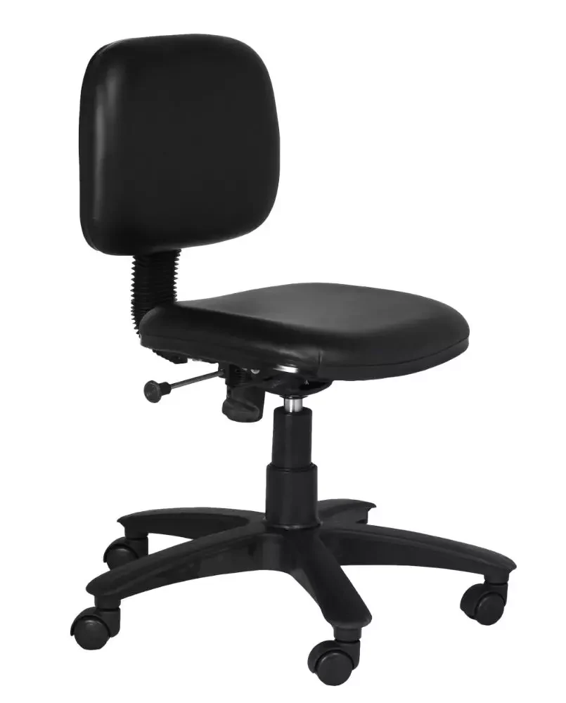 SmileSellers Mid Back Revolving Height Adjustable Office Stool with Strong Nylon Base, 360° Swivel, and Comfortable Cushion for Home & Workspaces1.5